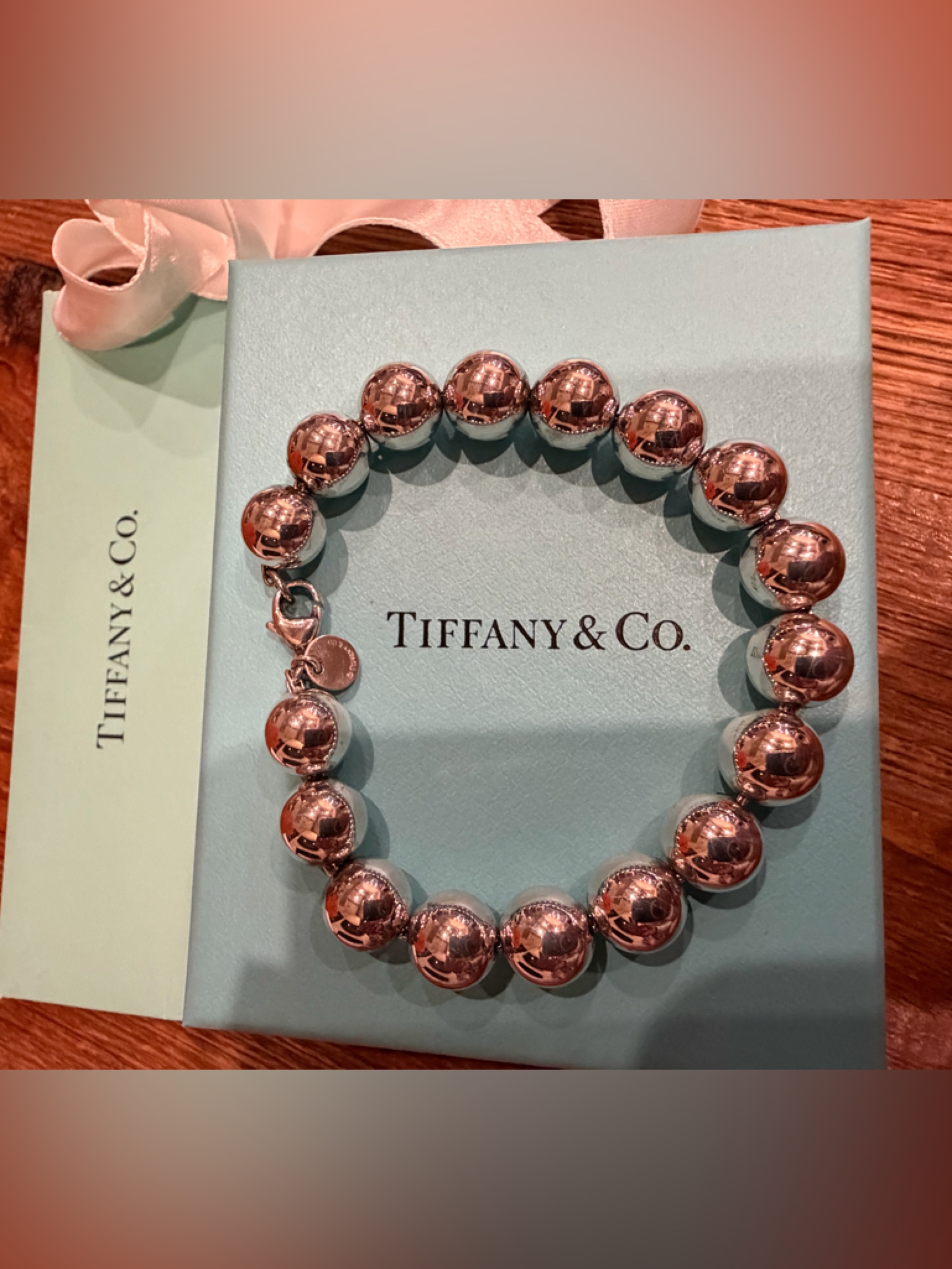 Tiffany & Co. Hardware Ball Bracelet.